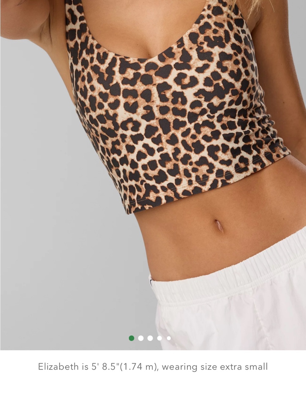 OFFLINE By Aerie Real Me Low Key Longline Sports Bra leopard